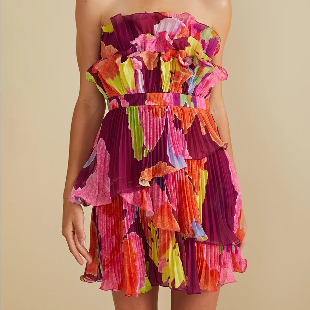 AMUR Strapless Multicolor Dress